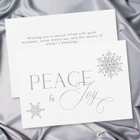 Modern Minimal Winter Peace Joy Holiday