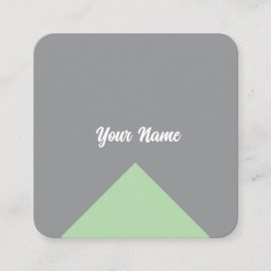 Modern Minimalis Geometris smooth doff Square Business Card