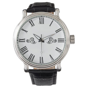 Modern Minimalism Black Roman Numbers  Watch
