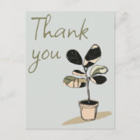 Modern minimalism hand-drawn sketch style plant