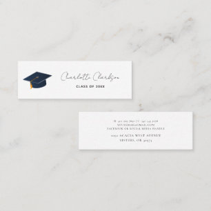 Modern Minimalist 2026 Graduation Career Calling Card