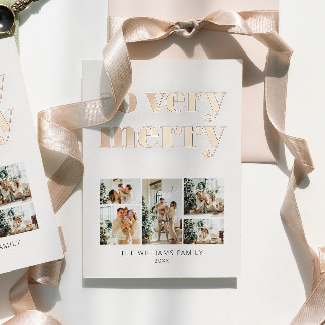 Modern Minimalist 5 Photo Christmas (Creator Uploaded)