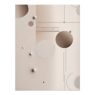 Modern minimalist abstract art poster