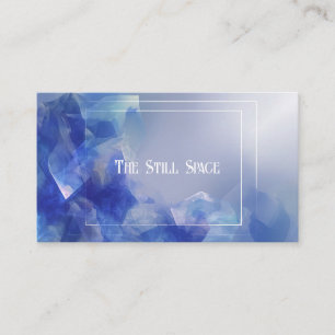 Modern Minimalist Abstract Crystal Ice Business Card