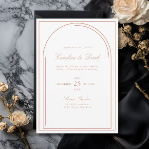 Modern Minimalist Acrylic Wedding Invitation   