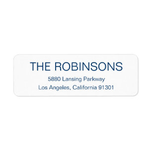 Modern Minimalist Address Label