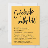 Modern Minimalist Apricot Celebrate with Us!