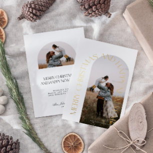 Modern Minimalist Arch 2 Photo Merry Christmas Foi