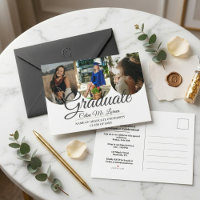 Modern Minimalist Arch Calligraphy Photo Graduatio