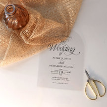 Modern Minimalist Arch Wedding Elegant