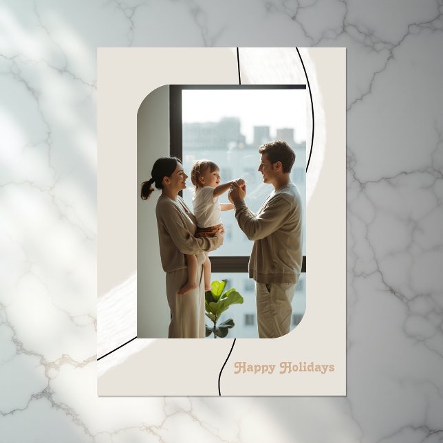 Modern Minimalist Arches Holiday Photo Collage (Modern Minimalist Arches Holiday Photo Collage)