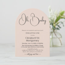 Modern Minimalist Baby Shower | Powder Blush