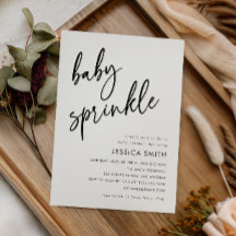 Modern Minimalist Baby Sprinkle