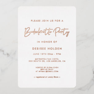 Modern minimalist Bachelorette Party