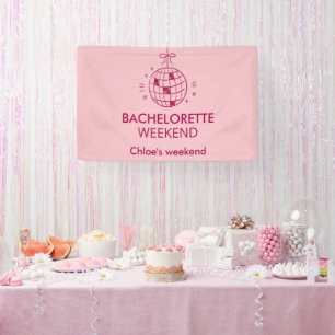 Modern Minimalist Bachelorette Weekend   Pink  Banner