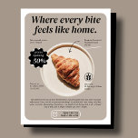 Modern Minimalist Bakery Flyer<br><div class="desc">Modern,  minimalist,  multipurpose design for your personalised business brochure. Select the ''Edit Using Design Tool'' button to customise this design further.</div>
