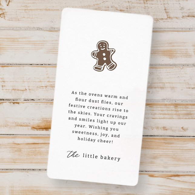 Modern Minimalist Bakery Holiday Thank You (Creator Uploaded)