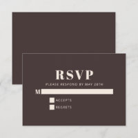 Modern Minimalist Bat Mitzvah Brown Custom