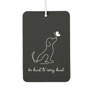 Modern Minimalist Be Kind To Every Kind Dog Car Air Freshener