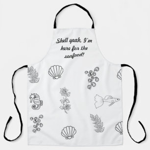 Modern minimalist beach Apron