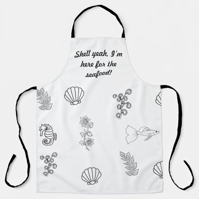 Modern minimalist beach Apron (Front)