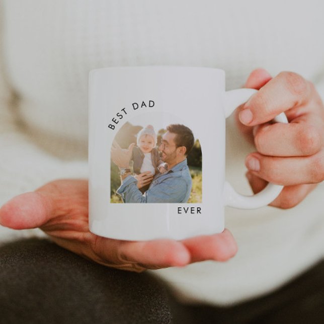 Modern Minimalist Best Dad Ever Father's Day Gifts Coffee Mug (Creator Uploaded)