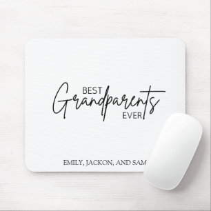 Modern Minimalist Best Grandparents Ever Mouse Pad