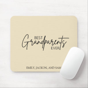 Modern Minimalist Best Grandparents Ever Mouse Pad