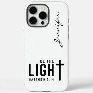 Modern Minimalist Bible Verse Matthew 5:14 iPhone 16 Pro Max Case