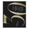 Modern minimalist black and gold 30th birthday