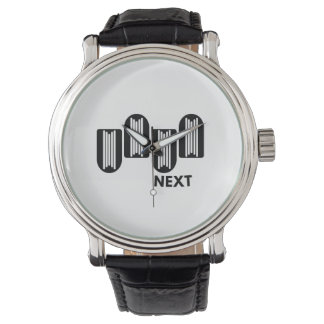 Modern Minimalist Black and White Abstract Geometr Watch