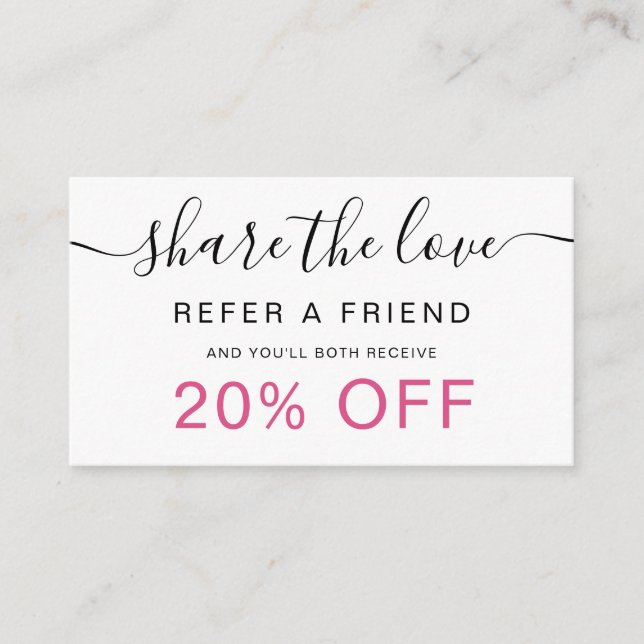 modern minimalist black and white business card (Front)