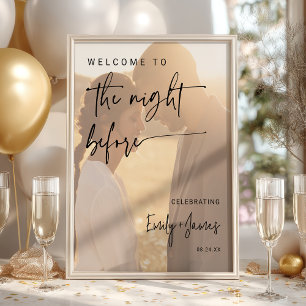 Modern Minimalist Black and White Photo Rehearsal Poster