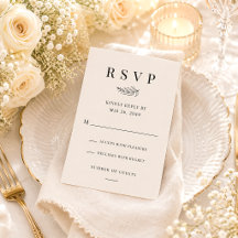 Modern Minimalist Black & Beige Wedding