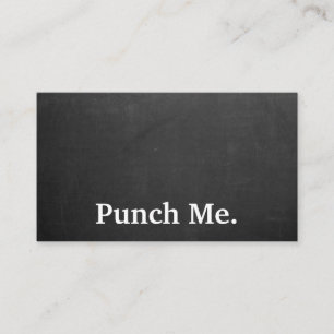 Modern Minimalist Black Chalkboard Loyalty Card