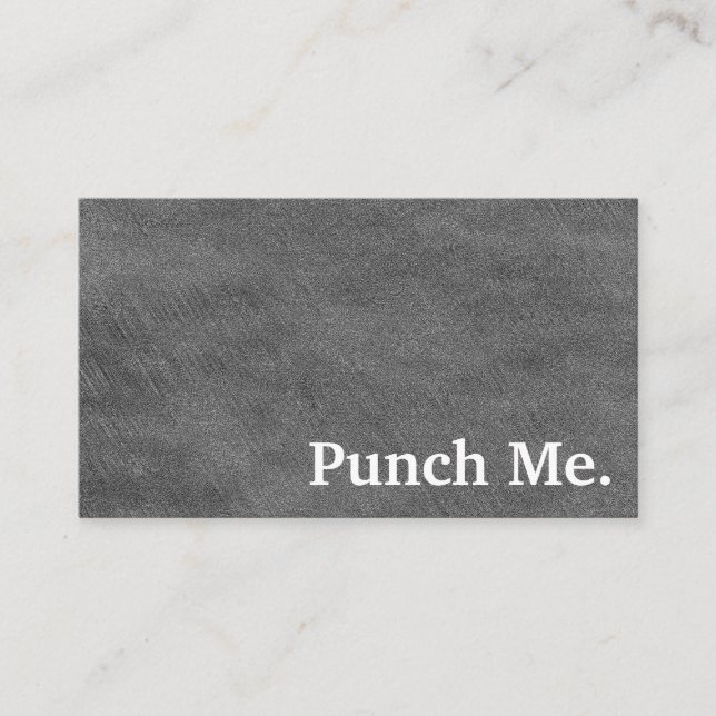 Modern Minimalist Black Chalkboard Loyalty Card (Front)