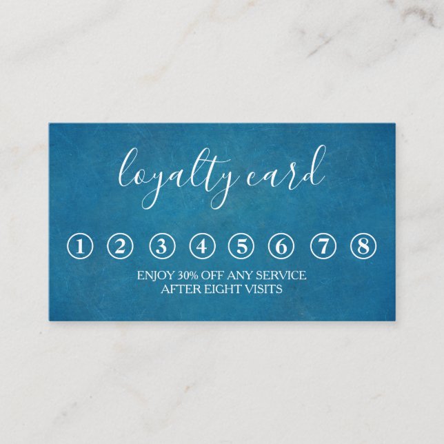 Modern Minimalist Black Chalkboard Loyalty Card (Front)