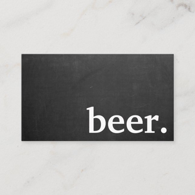 Modern Minimalist Black Chalkboard Loyalty Card (Front)