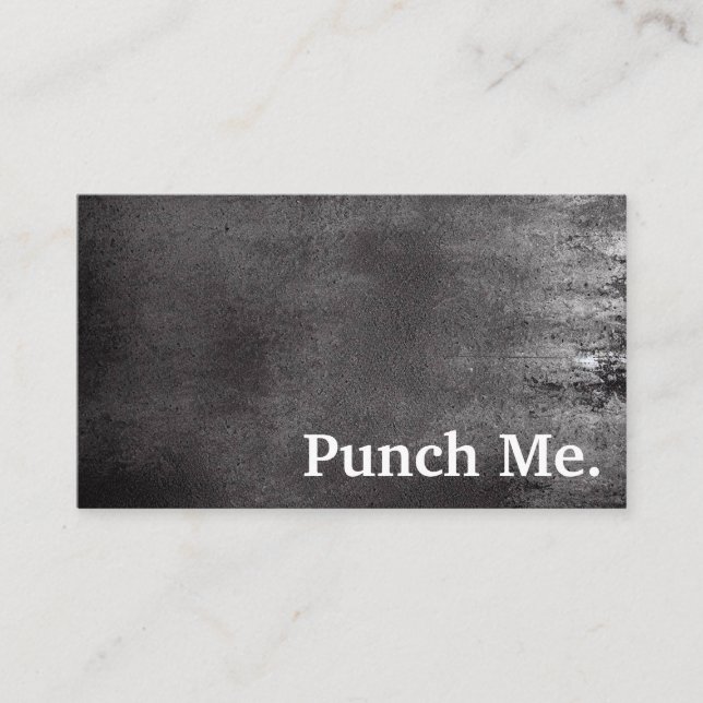 Modern Minimalist Black Chalkboard Loyalty Card (Front)