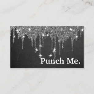 Modern Minimalist Black Chalkboard Loyalty Card