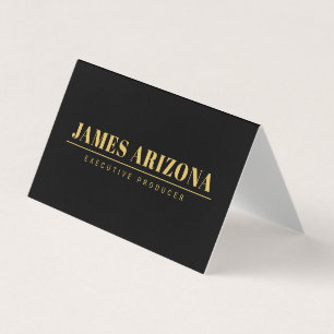 Modern Minimalist Black Gold Professional Trendy