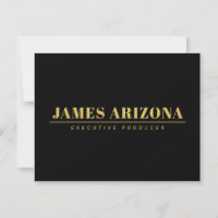 Modern Minimalist Black Gold Professional Trendy