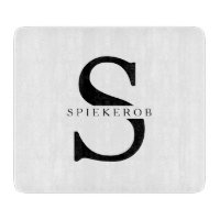 Modern Minimalist Black Personalised Name