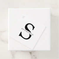 Modern Minimalist Black Personalised Name