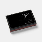 Modern Minimalist | Black Wedding Favour