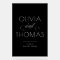 Modern Minimalist Black Wedding Welcome