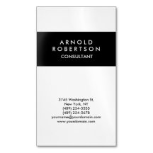 Modern Minimalist Black White Elegant