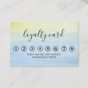 Modern Minimalist Black & White Loyalty Card