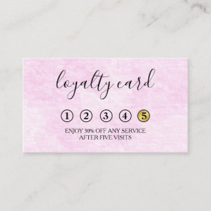 Modern Minimalist Black & White Loyalty Card