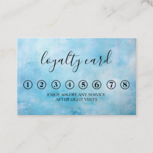 Modern Minimalist Black & White Loyalty Card
